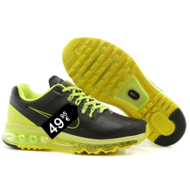 NK Air max 2014 Leather Black and Yellow