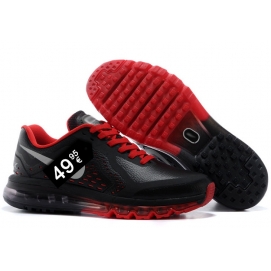 Zapatillas NK Air max 2014 Leather Negro y Rojo