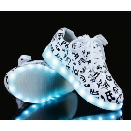 LED Shoes - Musical Notes