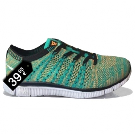 NK Free Flyknit 5.0 Green and Orange