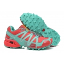 Salmon Speed Cross 3 Coral and Turquoise