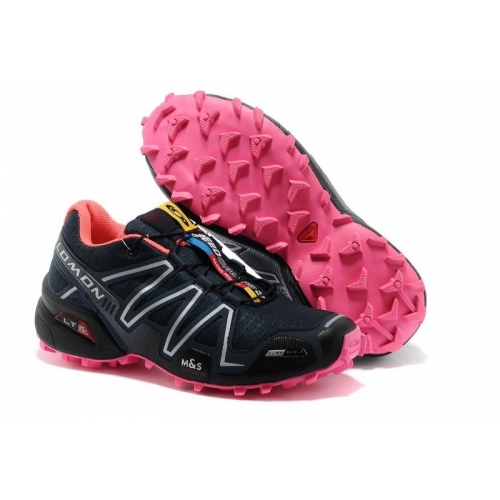 Salmon Speed Cross 3 Black and Pink