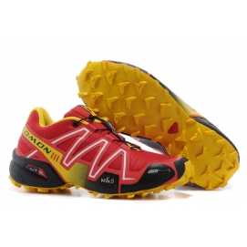 Salmon Speed Cross 3 Red and Yellow