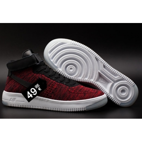 NK Air Force 1 Flyknit Red (High)