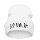 Bad Hair Day Beanie - White
