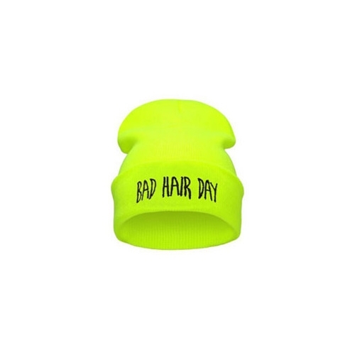 Bad Hair Day Beanie - Fluorescent Yellow