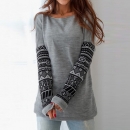 Grey Printed Sweatshirt