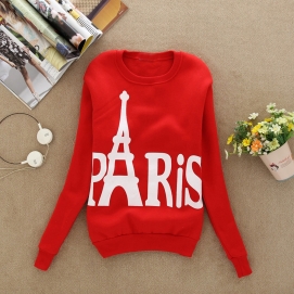 Red Paris Sweatshirt
