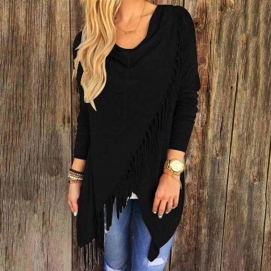 Black Wrap Sweater