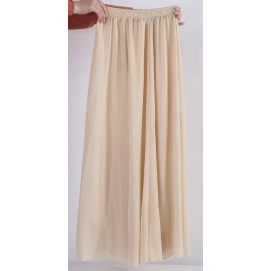 Long Beige Skirt