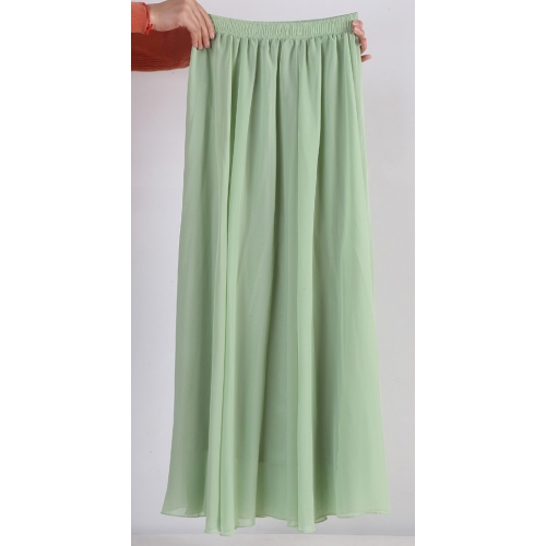 Long Light Green Skirt