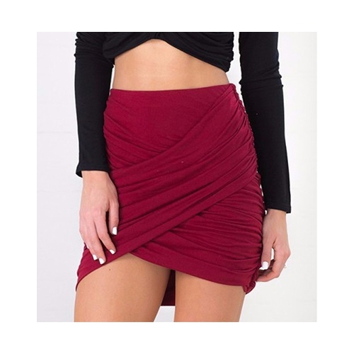 Red Wrap Skirt