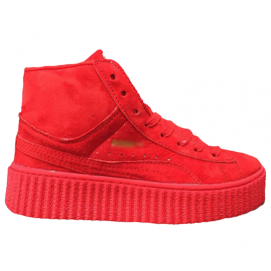 Zapatillas PMA Rihanna Creepers Rojo (Altas)