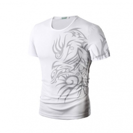 White Tribal Tattoo T-Shirt