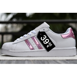 AD Superstar Pink and White