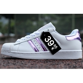 AD Superstar Lilac and White