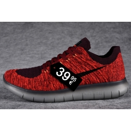 NK Free Run Flyknit 5.0 Black and Red