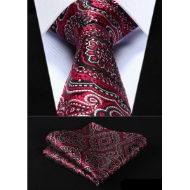 Set Corbata + Pañuelo Estampado