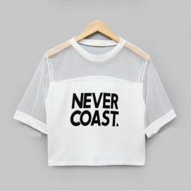 Top Corto Never Coast - Blanco