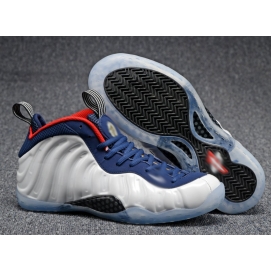 NK Air Foamposite One White and Navy