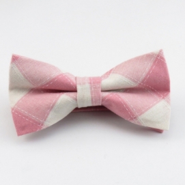 Tartan Bow Tie - Pink
