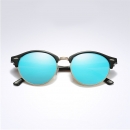 BARCUR Polarized Sunglasses - Black (Blue Lenses)
