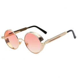 XIU Steampunk Polarized Sunglasses - Golden (Red-Yellow Lenses)