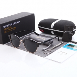 BARCUR Polarized Sunglasses - Black