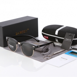 BARCUR Polarized Sunglasses - Shiny Black