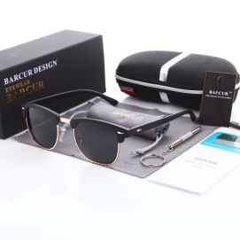BARCUR Polarized Sunglasses - Matte Black