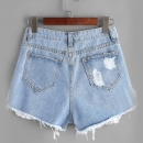 Lace Jean Shorts