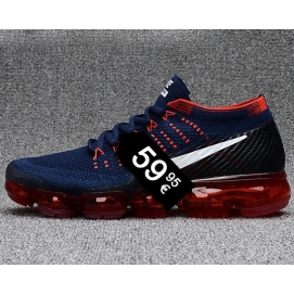 NK Air Vapormax Flyknit 2018 Navy and Red