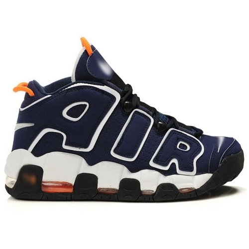 NK Air Max More Uptempo Navy and Orange