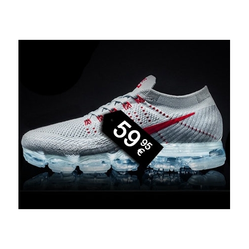 NK Air Vapormax 2018 White and Red