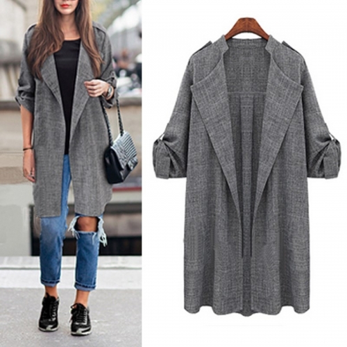 Grey Lapel Jacket