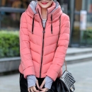 No Hooded Down Jacket - Pink