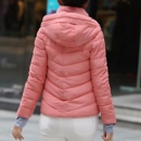 Hooded Down Jacket - Pink
