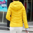 Hooded Down Jacket - Yellow