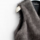 Grey Fur Jacket