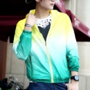 Gradient Jacket Yellow-White-Green
