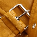 PU Leather Jacket - Mustard