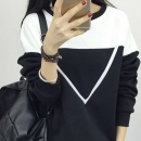 Black and White Triangle Hoodie