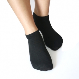 Pack of 7 Pairs of Ankle Socks for women (Black)