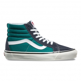 VNS SK8-HI Turquoise and Navy