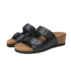 Brknstock Arizona Sandals (Wedgies) - Black