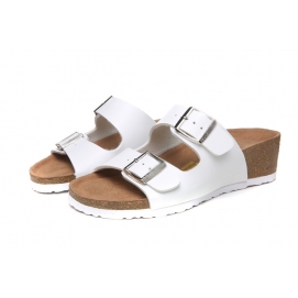 Brknstock Arizona Sandals (Wedgies) - White