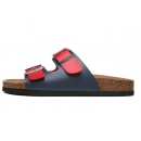 Brknstock Arizona Sandals - Navy and Red