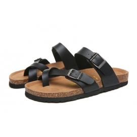 Brknstock Mayari Sandals (Two buckles) - Black