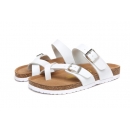 Brknstock Mayari Sandals (Two buckles) - White