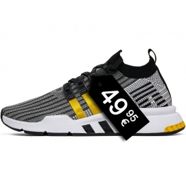 Zapatillas AD EQT Support Mid Primeknit Grey and Yellow